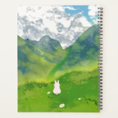 マウンテンビューの可愛いバニー プランナー手帳 (裏面)