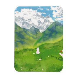 マウンテンビューの可愛いバニー マグネット