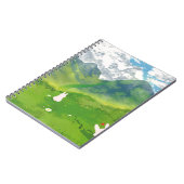 マウンテンビュースパイラルノートのかわいいバニー ノートブック (左側)