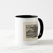 マウンテンビューハウスホワイトフィールド， NH マグカップ (正面右)