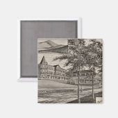 マウンテンビューハウスホワイトフィールドNH マグネット (正面/裏面)