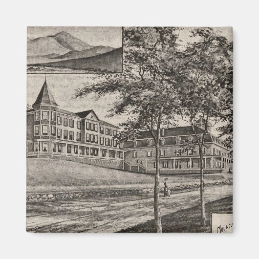 マウンテンビューハウスホワイトフィールドNH マグネット (正面)