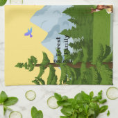 マウンテンビューピラーキャンドル キッチンタオル (折り畳み)