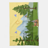 マウンテンビューピラーキャンドル キッチンタオル (縦)