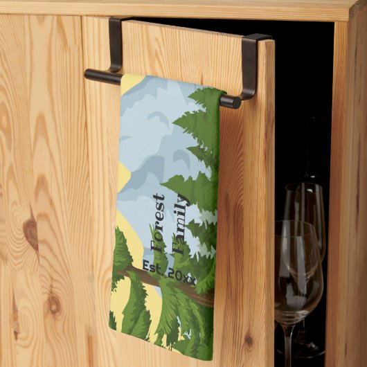 マウンテンビューピラーキャンドル キッチンタオル (三つ折り)