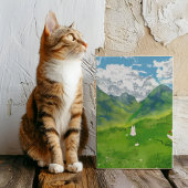 マウンテンビューポスターのかわいいバニー ポスター