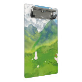 マウンテンビューミニクリップボードの可愛いバニー ミニクリップボード (アングル)