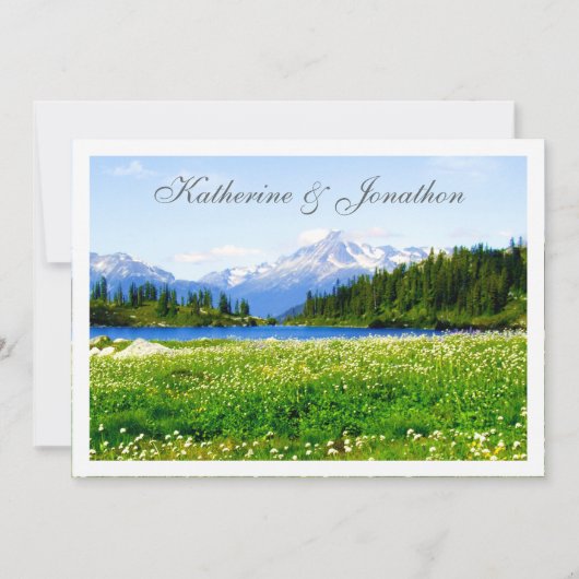 マウンテンビューメドウ結婚式招待状 招待状 (正面)