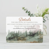 マウンテンビュー結婚の詳細カード セーブザデート (スタンド正面)