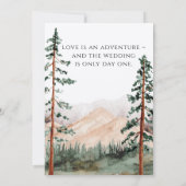 マウンテンビュー結婚式招待状 招待状 (裏面)