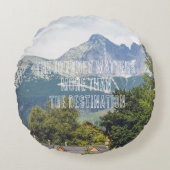 マウンテンビュー装飾用クッション ラウンドクッション (正面)