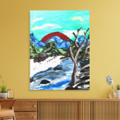 マウンテンビュー キャンバスプリント (インサイチュ (リビング))