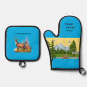 マウンテンビュー 鍋つかみ&鍋敷きセット (正面)