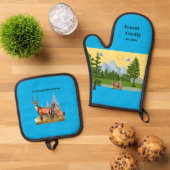 マウンテンビュー 鍋つかみ&鍋敷きセット (トップダウン)