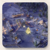 マウンテンビレッジクリスマスコルクコースター コースター (正面)