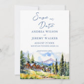 マウンテンビレッジコロラド夏の風景 招待状 (正面)