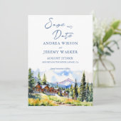 マウンテンビレッジコロラド夏の風景 招待状 (スタンド正面)