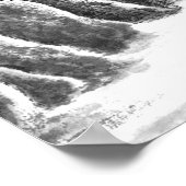 マウンテンビレッジ – インク ポスター (角)