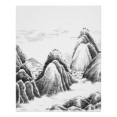 マウンテンビレッジ – インク ポスター (正面)