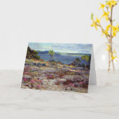 マウンテンピンクス開花、折り畳まれたグリーティングカード カード (黄色い花)