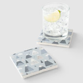 マウンテンピークススカンジナビア様式の石コースター ストーンコースター (横)