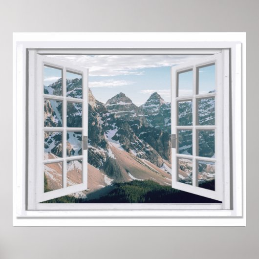 マウンテンピークスビューフェイクウィンドウ ポスター (正面)