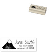 マウンテンピーク登山ハイキングキャンピングパーソナライズされた ラバースタンプ (押印)