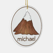 マウンテンピーク登山ハイキングキャンピングマウンテン セラミックオーナメント (右)