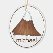 マウンテンピーク登山ハイキングキャンピングマウンテン セラミックオーナメント (左)