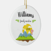 マウンテンファミリーバケーション記念クリスマス セラミックオーナメント (右)