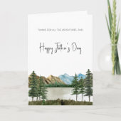 マウンテンファーザーズデイカードアウトドアパパ 案内状 (正面)