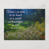 マウンテンフィールドブルーリッジマウンテンズサンドバーグ引用文 ポストカード (正面)