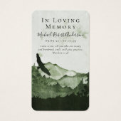 マウンテンフォト葬儀祈りの言葉カード (正面)