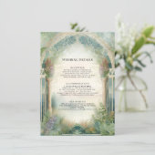 マウンテンフォレストウッドランド結婚マジカル詳細 招待状 (スタンド正面)