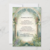 マウンテンフォレストウッドランド結婚マジカル詳細 招待状 (正面)