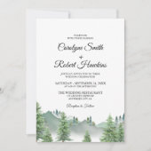 マウンテンフォレストオールインワン結婚式招待状 招待状 (正面)