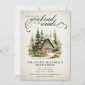 マウンテンフォレストバチェロレッテ週末の日程 招待状 (正面)