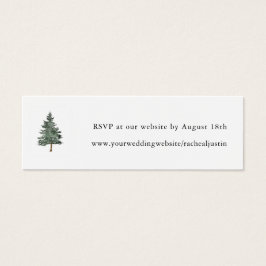 マウンテンフォレストパインツリー結婚のウェブサイトRSVP