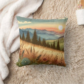 マウンテンフォレストヒルズカントリー自然iPhoneケース クッション (ブランケット)