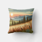 マウンテンフォレストヒルズカントリー自然iPhoneケース クッション (裏面)