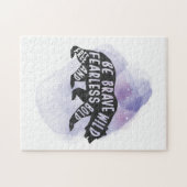 マウンテンフォレストベアーラバーシルエット ジグソーパズル (横)