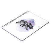 マウンテンフォレストベアーラバーシルエット ノートブック (左側)