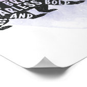 マウンテンフォレストベアーラバーシルエット ポスター (角)