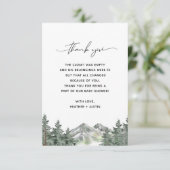 マウンテンフォレストベビーシャワーサンキューカード サンキューカード (スタンド正面)