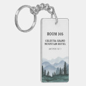 マウンテンフォレストホテルまたはモーテル キーホルダー (正面左)