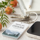 マウンテンフォレストホテルまたはモーテル キーホルダー (正面右)