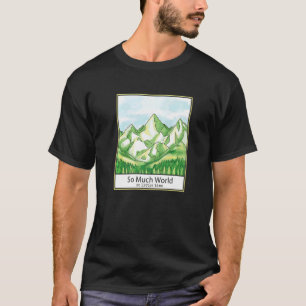 マウンテンフォレストランドスケープツリー自然 Tシャツ