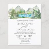 マウンテンフォレストリバーウォーター素朴カラー結婚イン チラシ (正面)