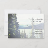 マウンテンフォレストレイクサイドウェディングRSVP 出欠カード (正面)