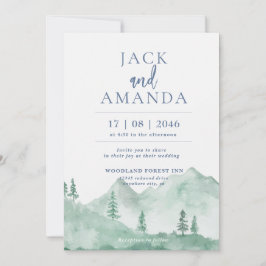 マウンテンフォレストレンジ結婚式招待状 招待状